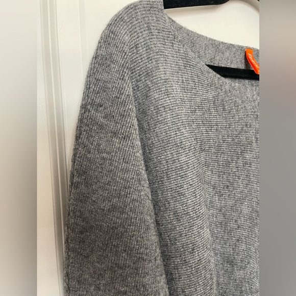 Gray Knit Off Shoulder Sweater — Gray - Picture 4 of 5